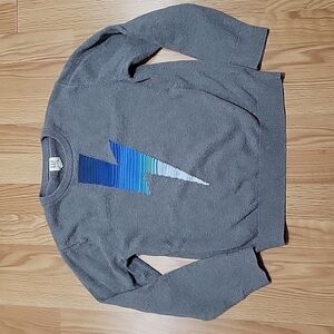Gap boys crew neck lighting bolt knit sweater size XL (12) EUC